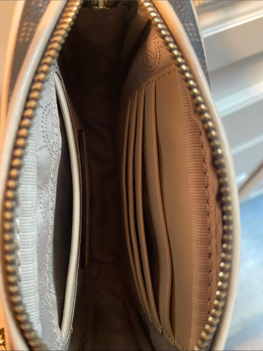 Michael Kors Dark Brown Logo Crossbody with Gold Chain Strap - Picture 5 of 5
